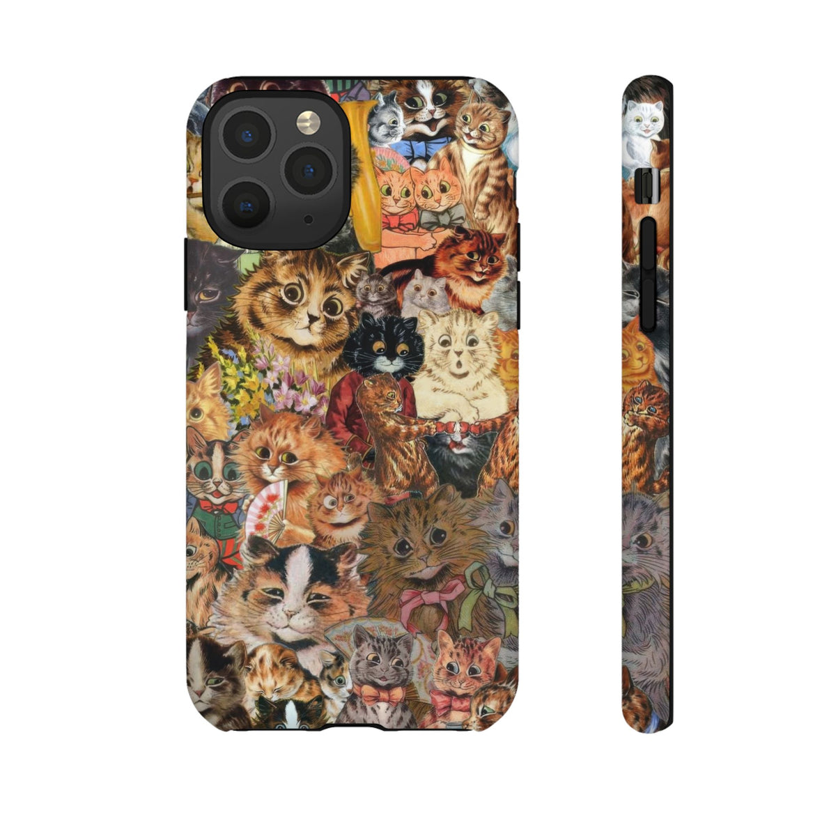 Aesthetic Cats Case - Vintage Kitty Graphic Tough Phone Cases
