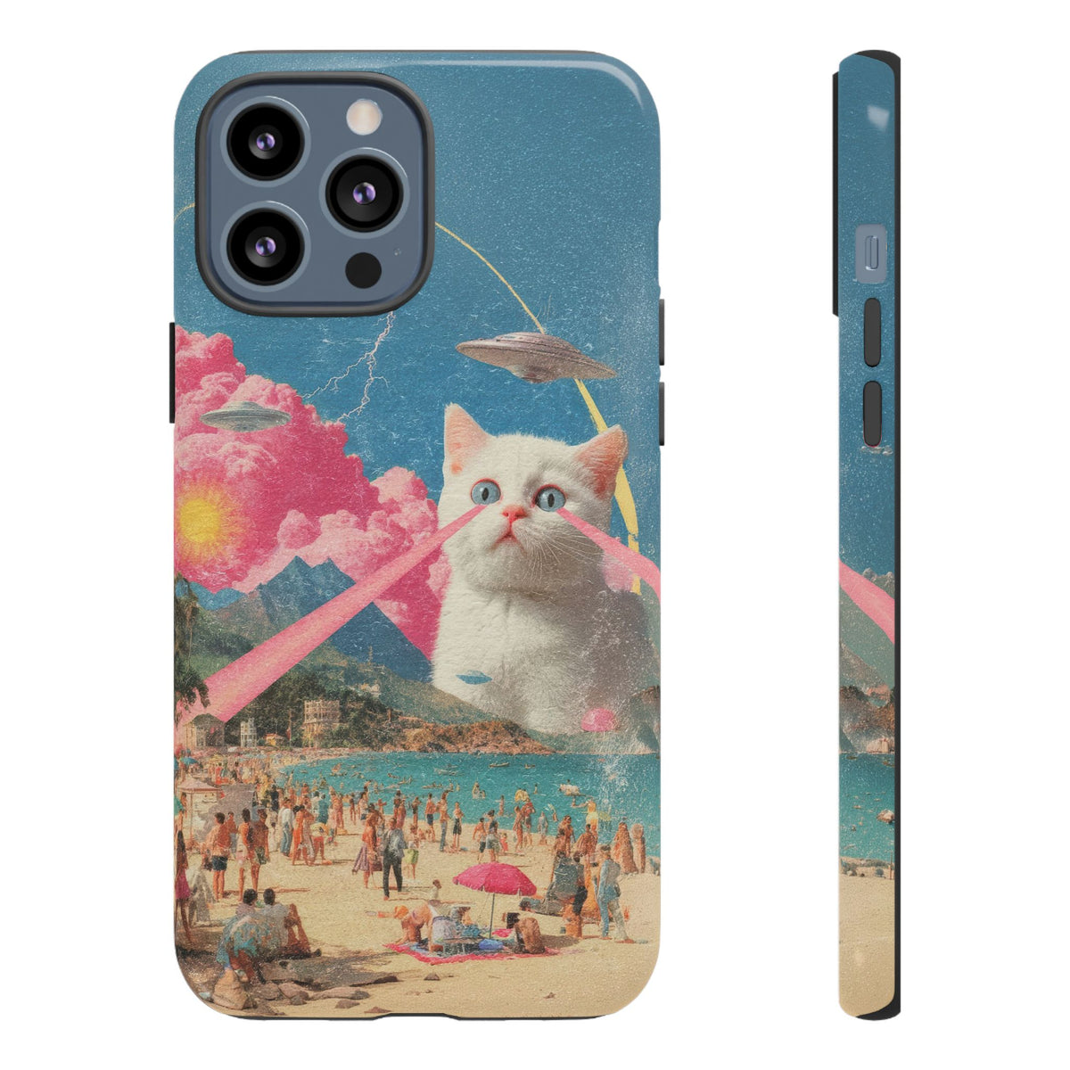 Vintage Alien UFO Graphic Tough Phone Cases