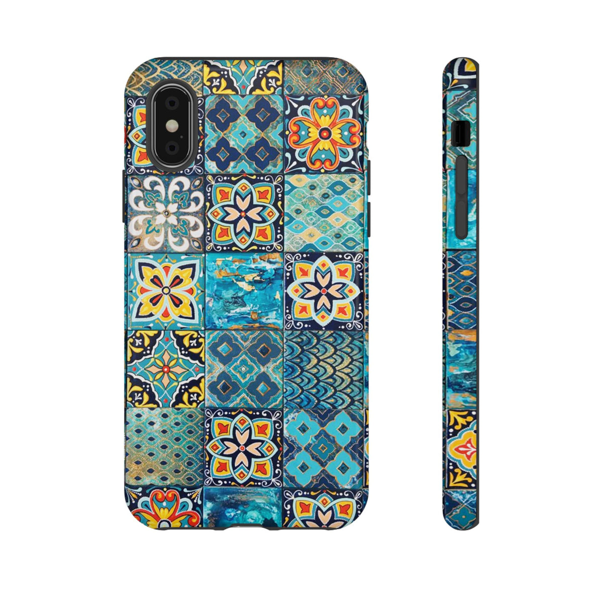 Vintage Mosaic Tile Graphic Tough Phone Cases