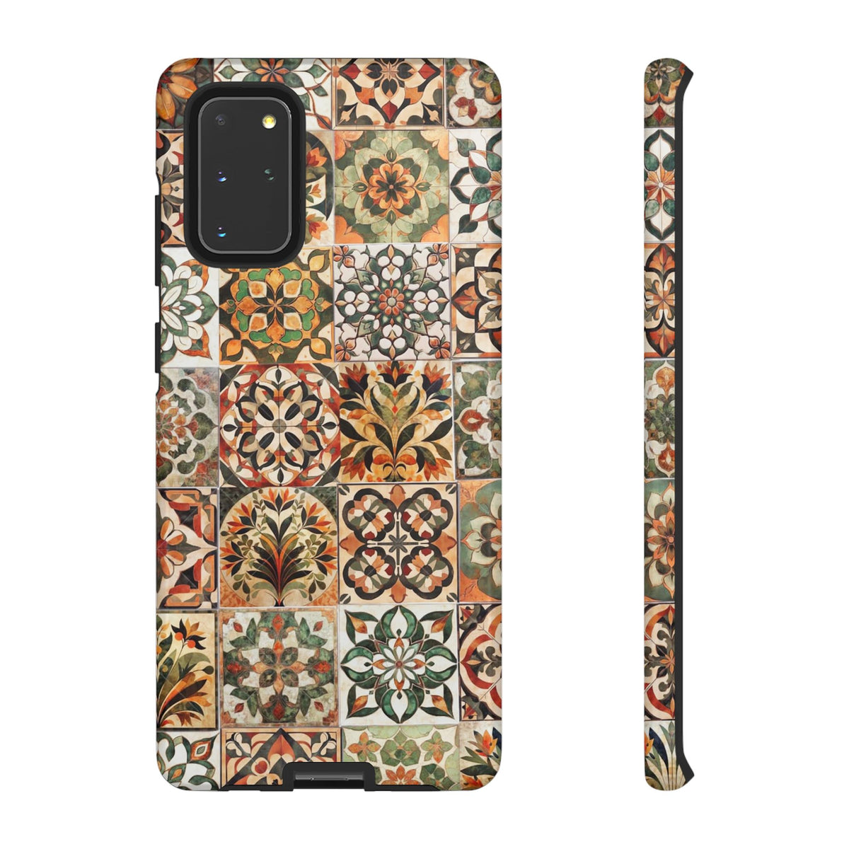Vintage Mosaic Tile Graphic Tough Phone Cases