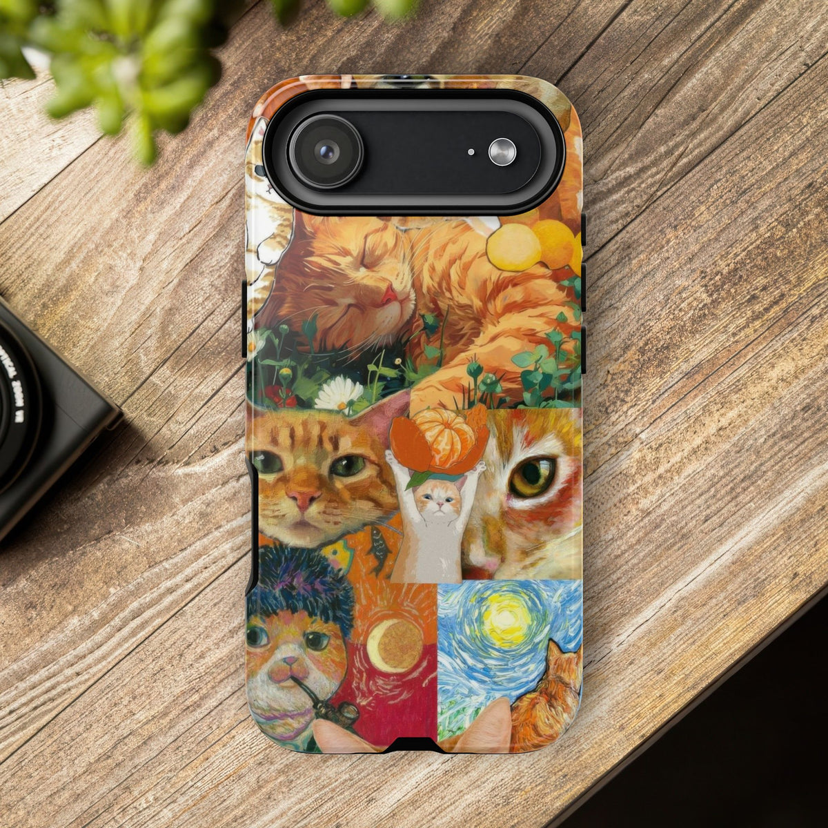 Aesthetic Cats Case - Vintage Kitty Graphic Tough Phone Cases