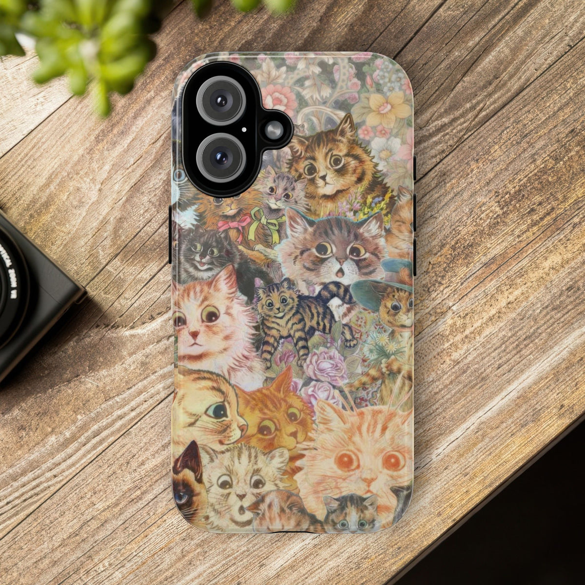 Aesthetic Cats Case - Vintage Kitty Graphic Tough Phone Cases