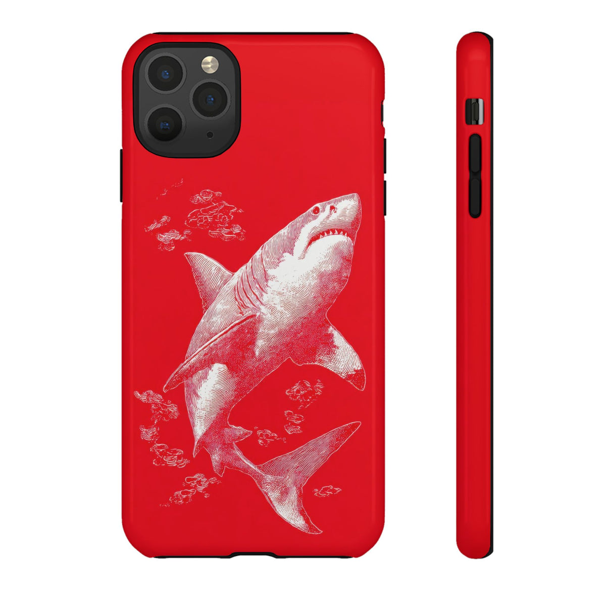 The Shark - Etching Style Series Graphic Tough Phone Cases