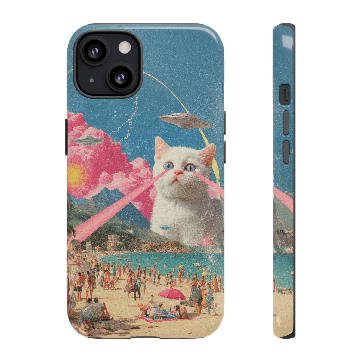 Vintage Alien UFO Graphic Tough Phone Cases