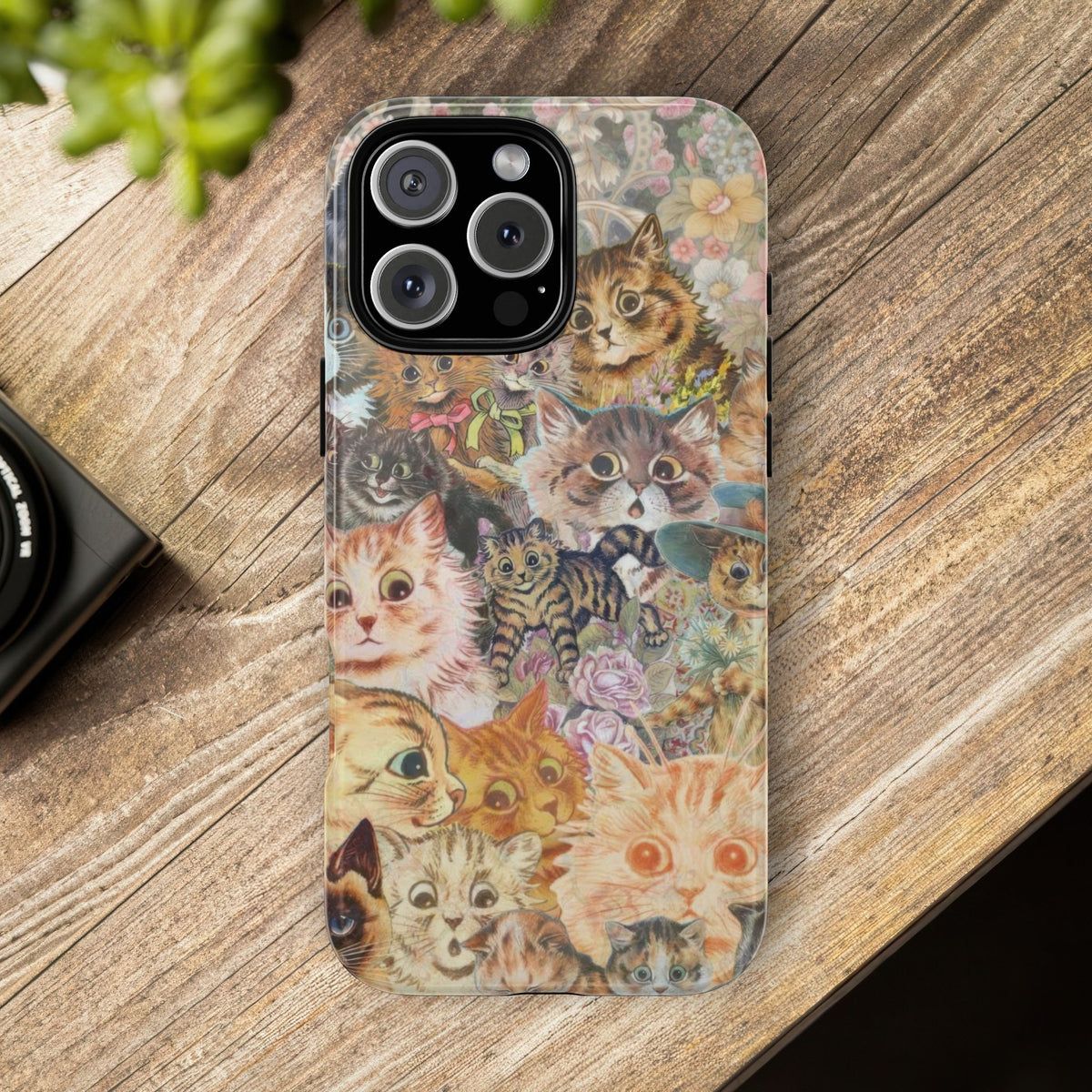 Aesthetic Cats Case - Vintage Kitty Graphic Tough Phone Cases