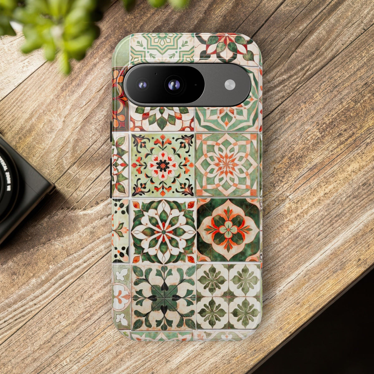 Vintage Mosaic Tile Graphic Tough Phone Cases