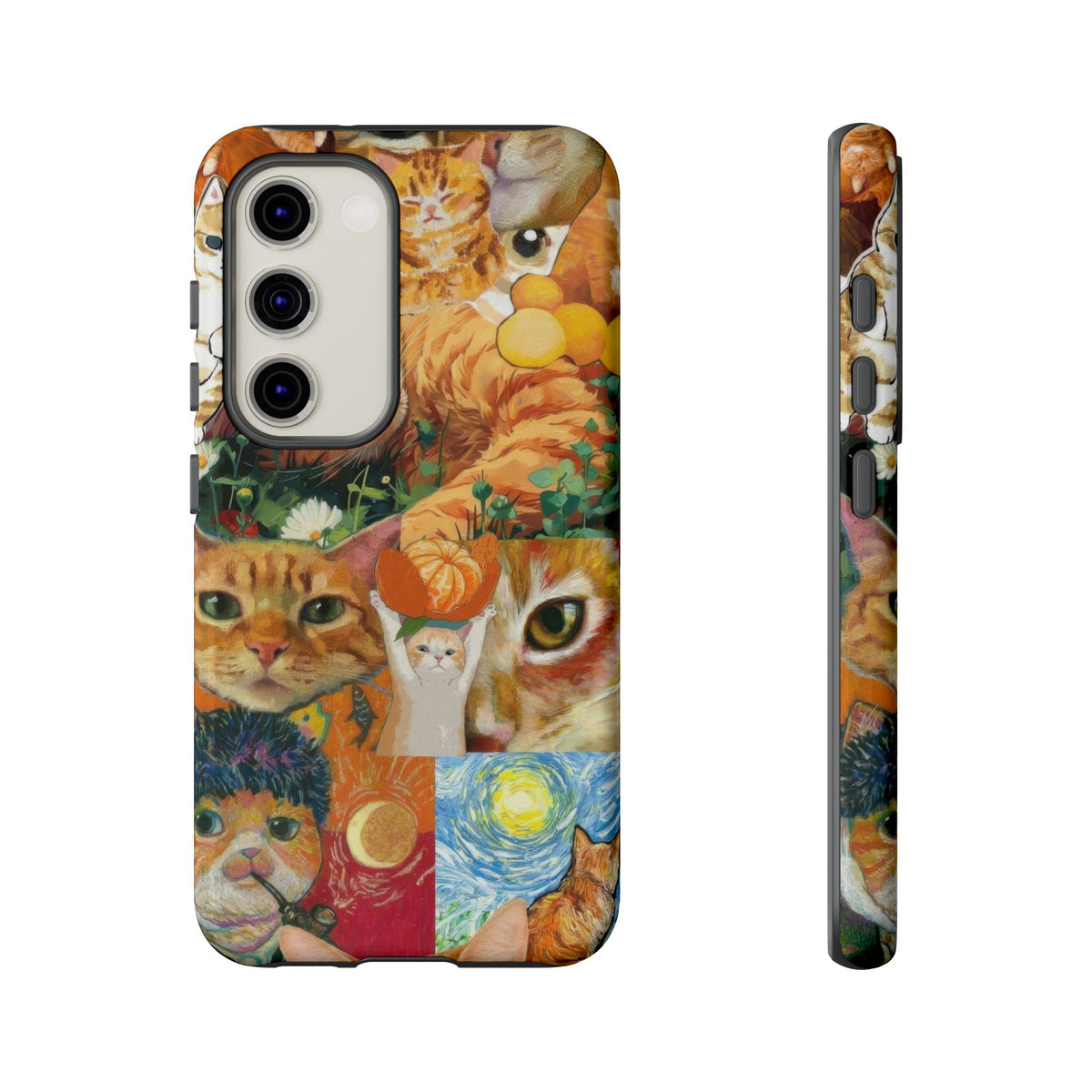 Aesthetic Cats Case - Vintage Kitty Graphic Tough Phone Cases