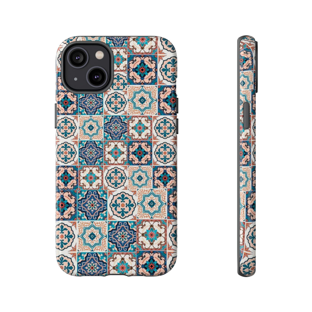 Vintage Mosaic Tile Graphic Tough Phone Cases