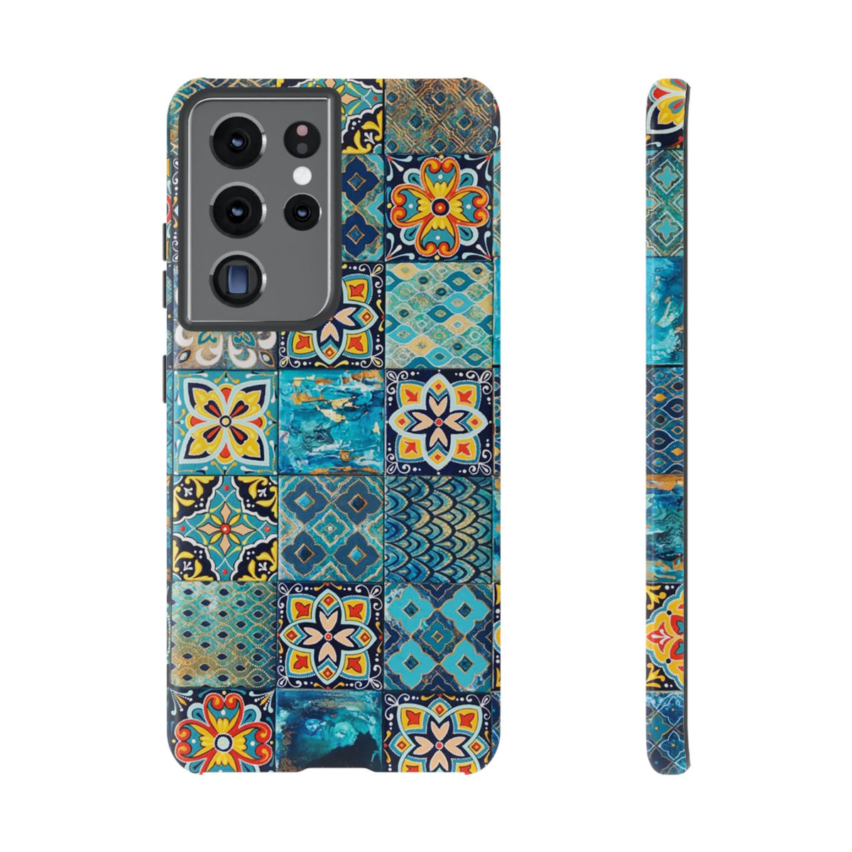 Vintage Mosaic Tile Graphic Tough Phone Cases