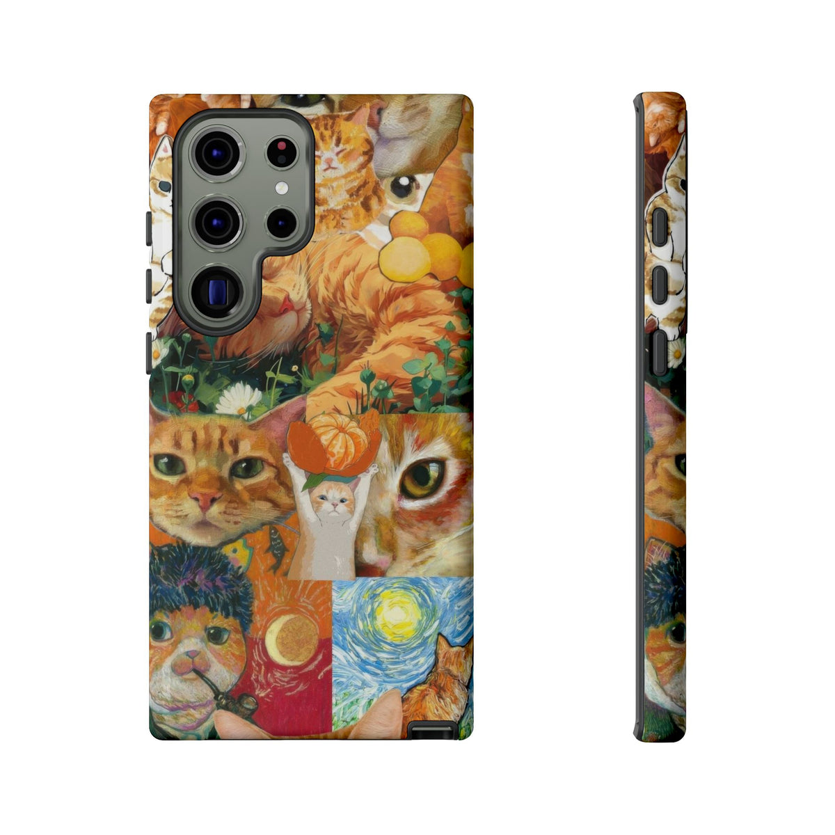 Aesthetic Cats Case - Vintage Kitty Graphic Tough Phone Cases