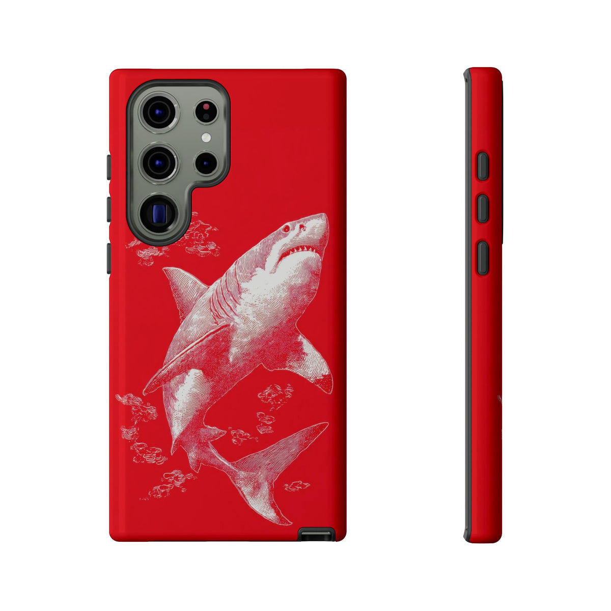 The Shark - Etching Style Series Graphic Tough Phone Cases