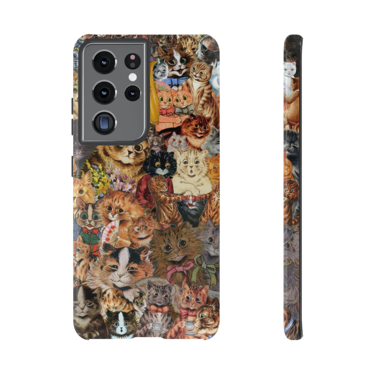 Aesthetic Cats Case - Vintage Kitty Graphic Tough Phone Cases