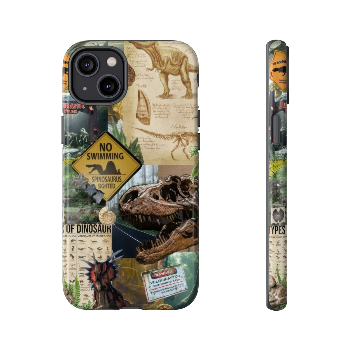 Aesthetic Dinosaur Case - Vintage Jurassic World Graphic Tough Phone Cases
