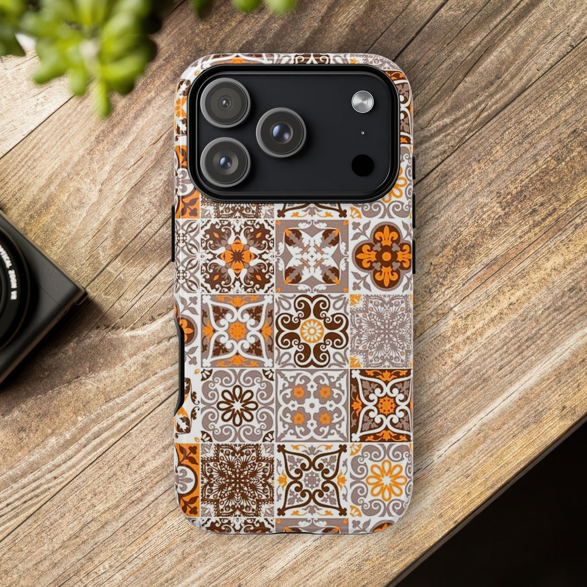 Vintage Mosaic Tile Graphic Tough Phone Cases