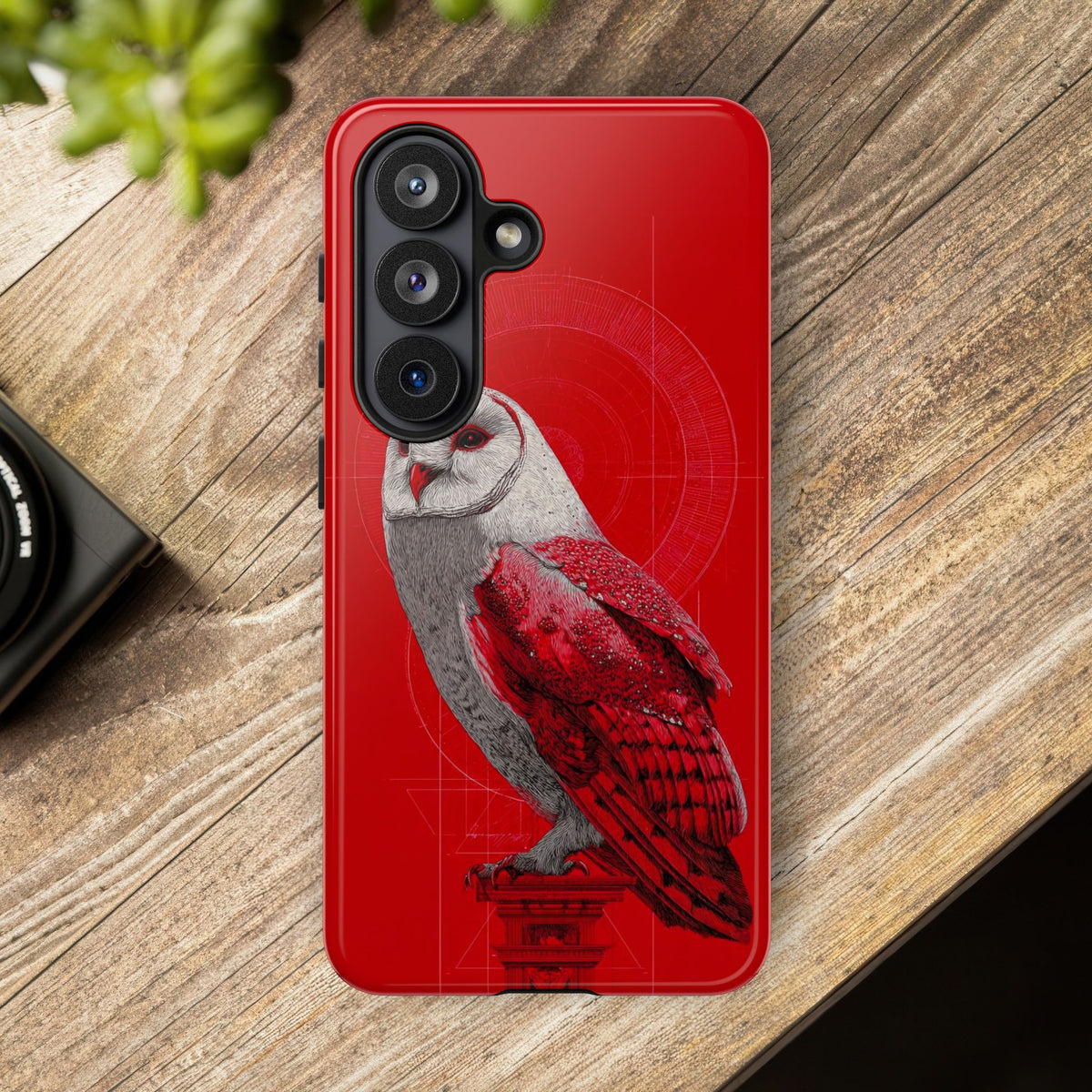The Owl - Etching Style Series Graphic Tough Phone Cases