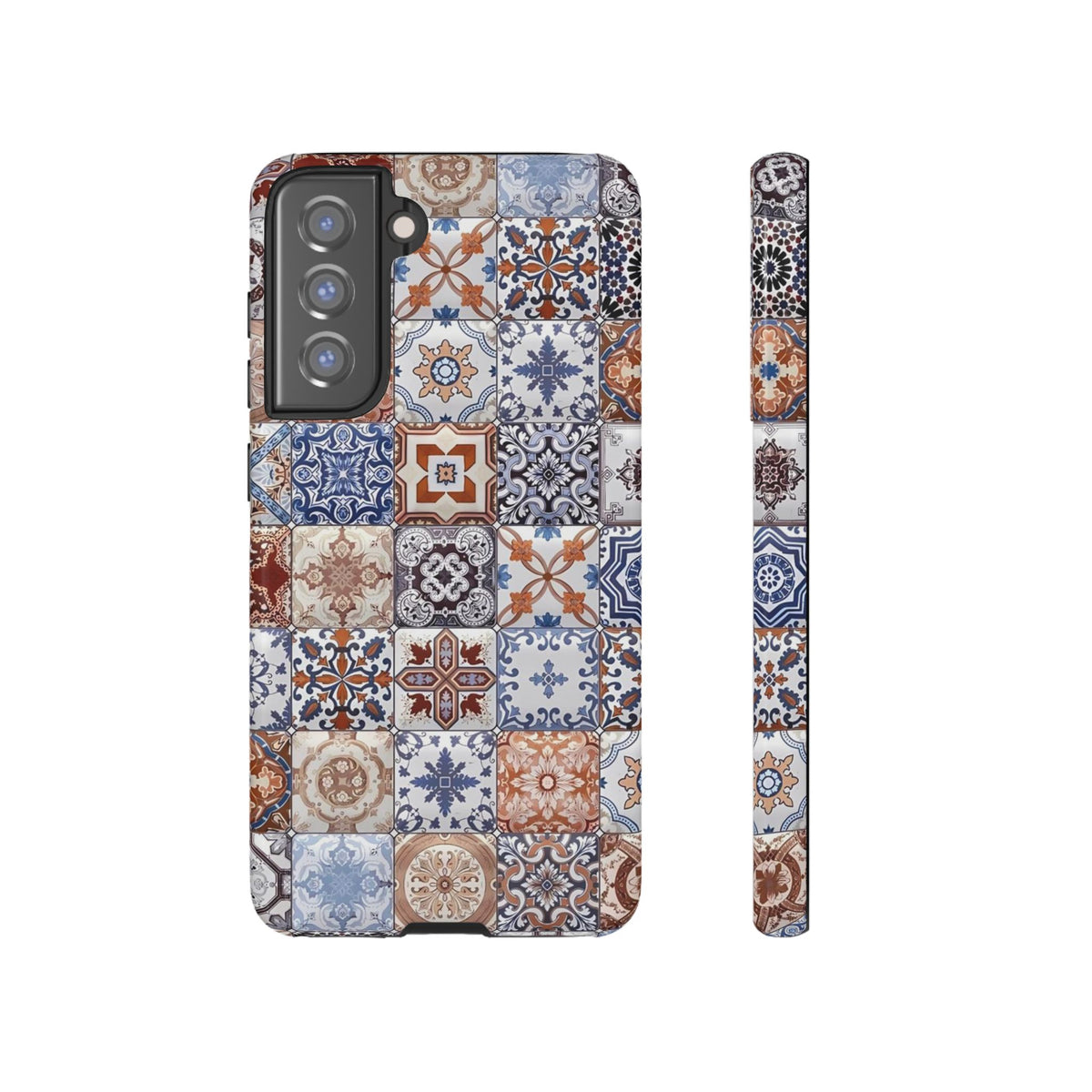 Vintage Mosaic Tile Graphic Tough Phone Cases