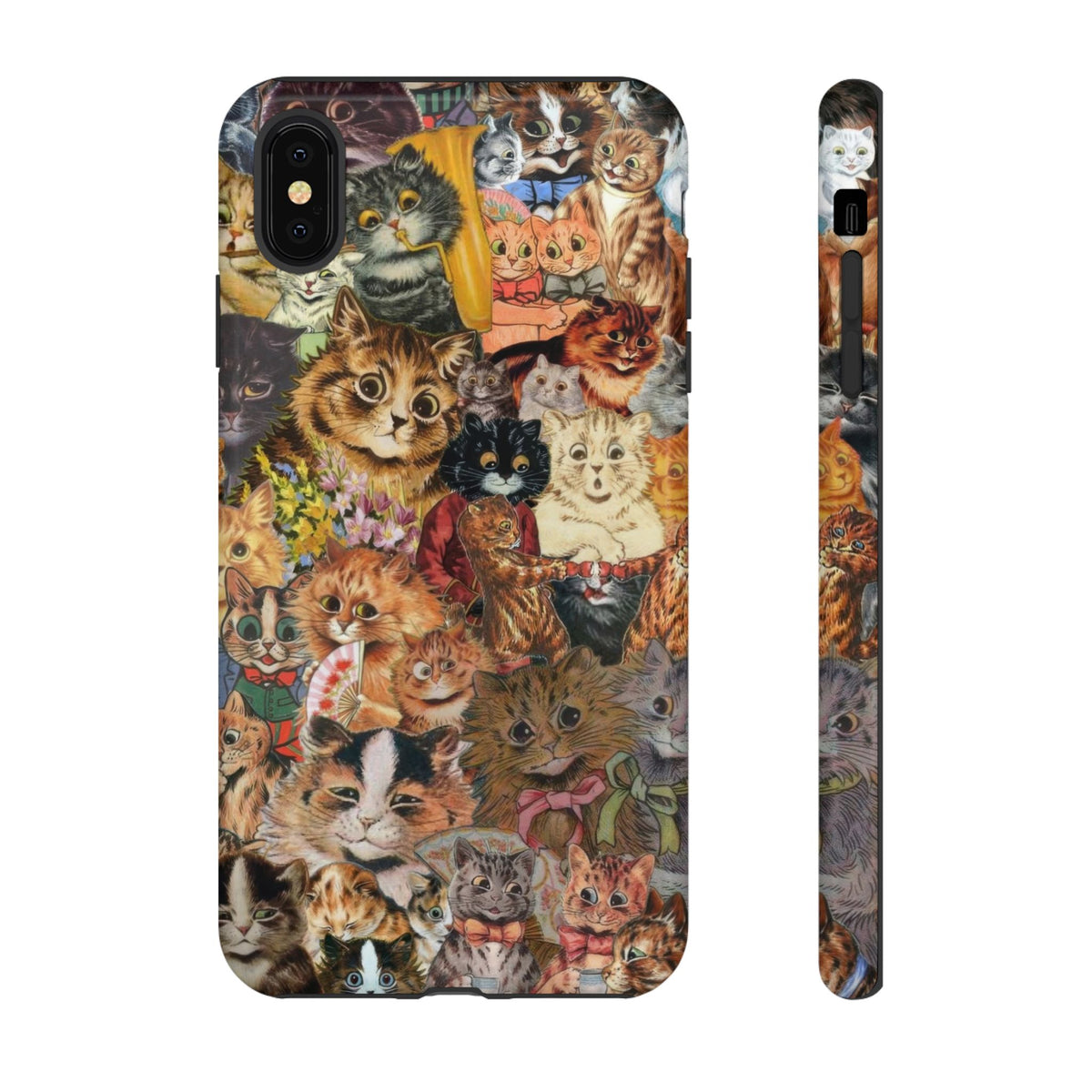 Aesthetic Cats Case - Vintage Kitty Graphic Tough Phone Cases