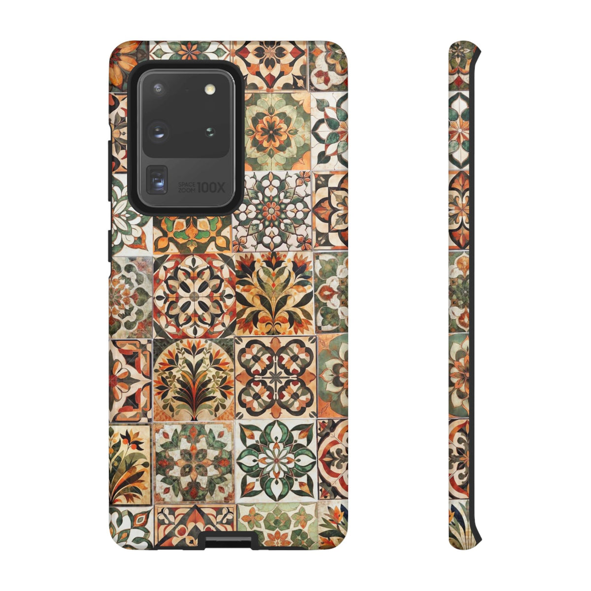 Vintage Mosaic Tile Graphic Tough Phone Cases