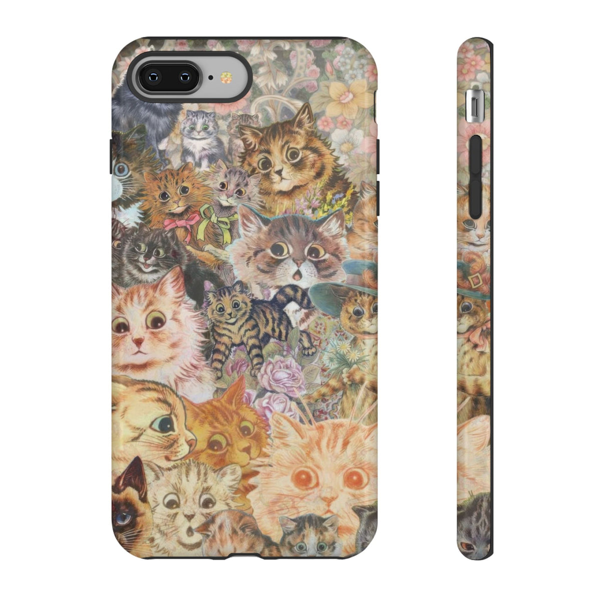 Aesthetic Cats Case - Vintage Kitty Graphic Tough Phone Cases