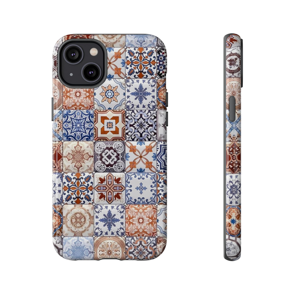 Vintage Mosaic Tile Graphic Tough Phone Cases