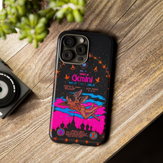 Spirit of Gemini - Vintage Zodiac Sign Graphic Tough Phone Cases