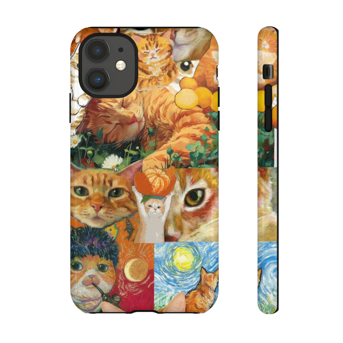 Aesthetic Cats Case - Vintage Kitty Graphic Tough Phone Cases