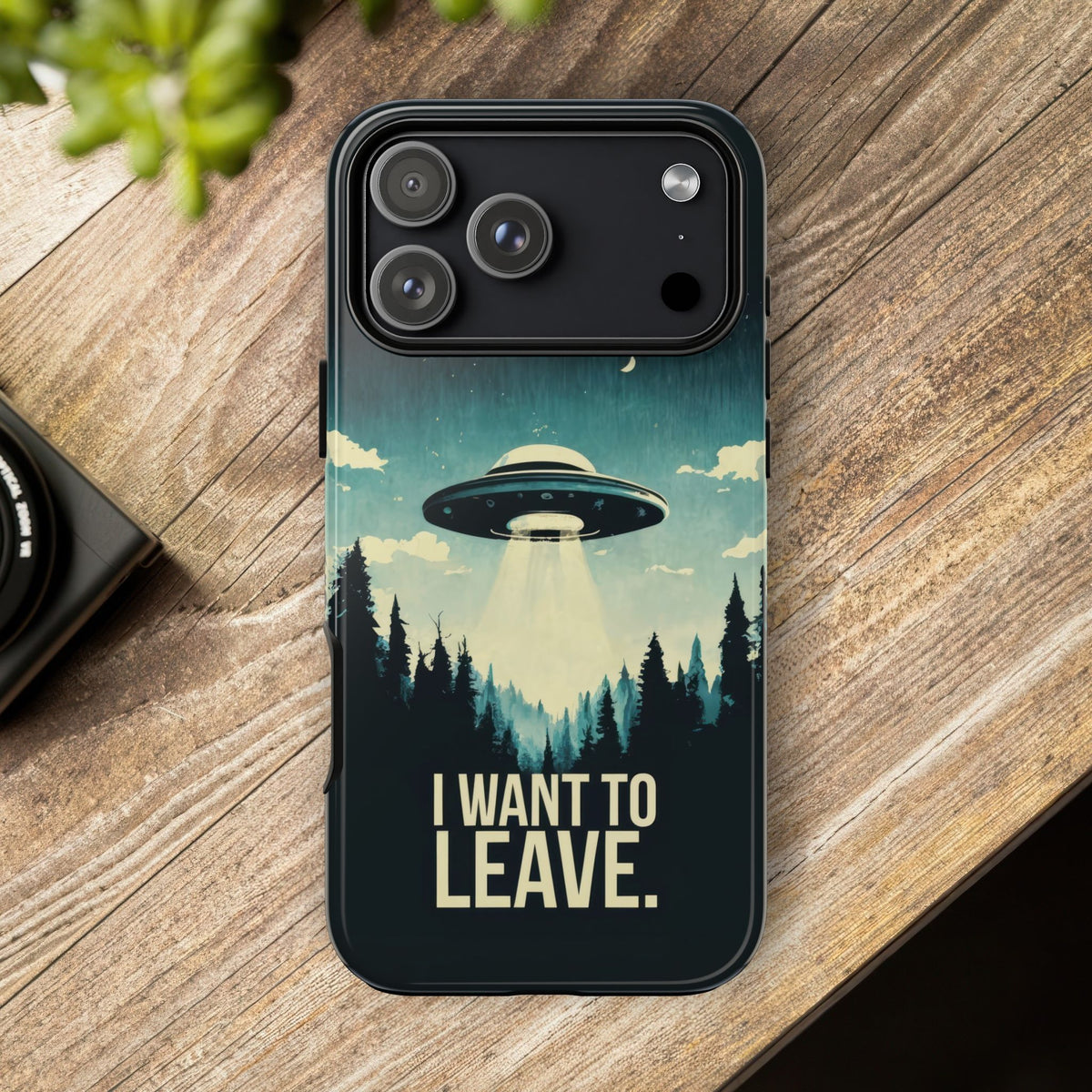 Vintage Alien UFO Graphic Tough Phone Cases