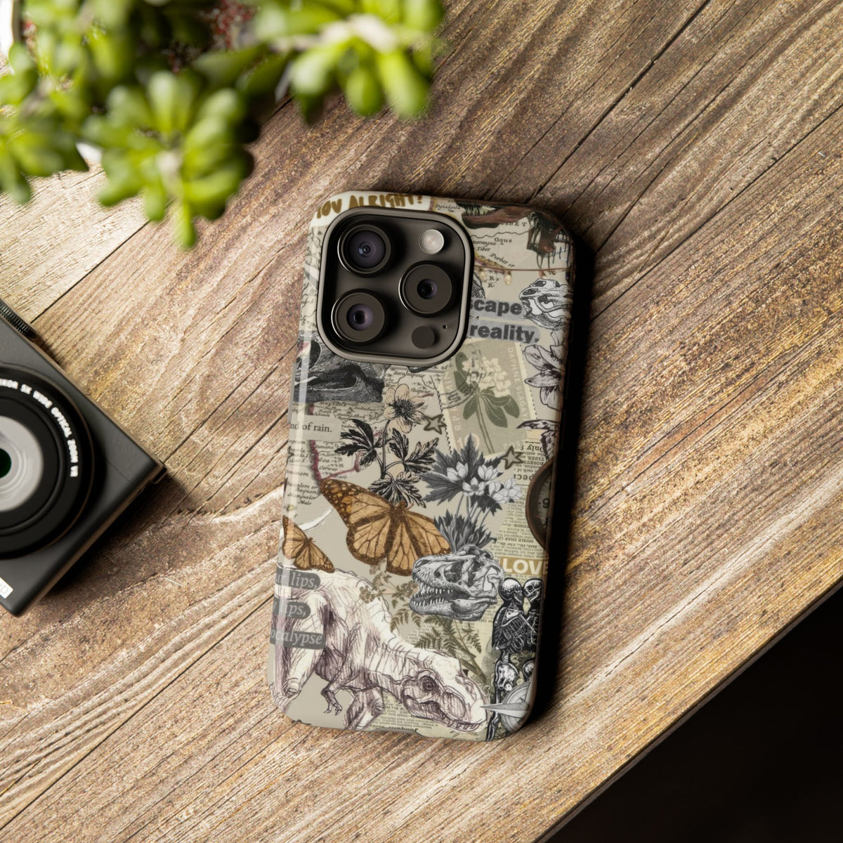 Aesthetic Dinosaur Case - Vintage Jurassic World Graphic Tough Phone Cases