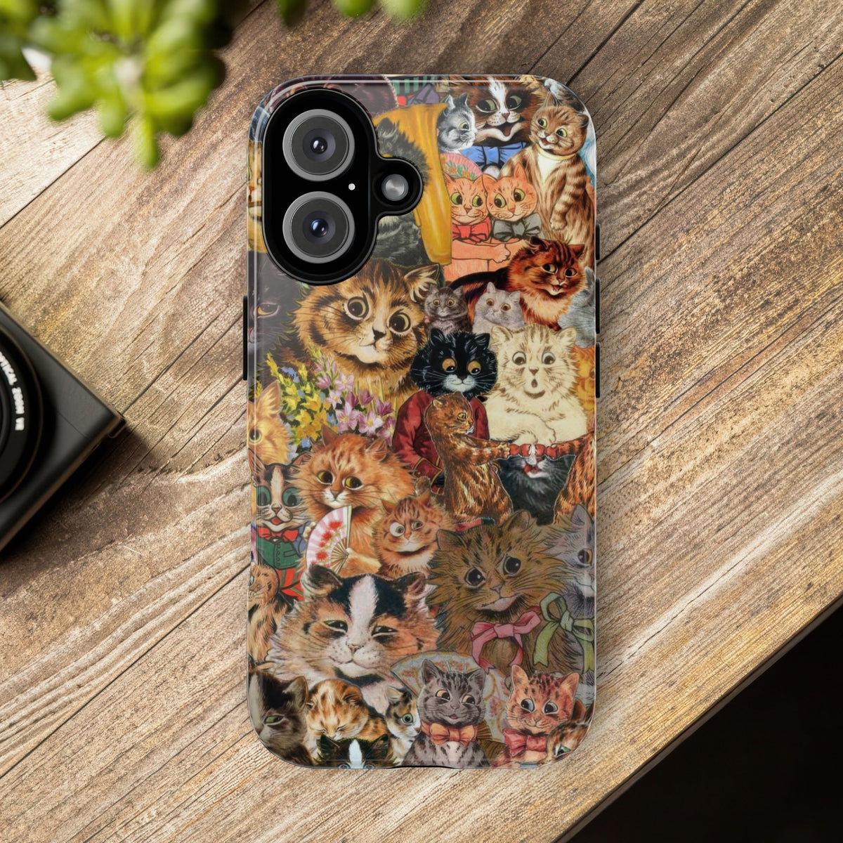 Aesthetic Cats Case - Vintage Kitty Graphic Tough Phone Cases