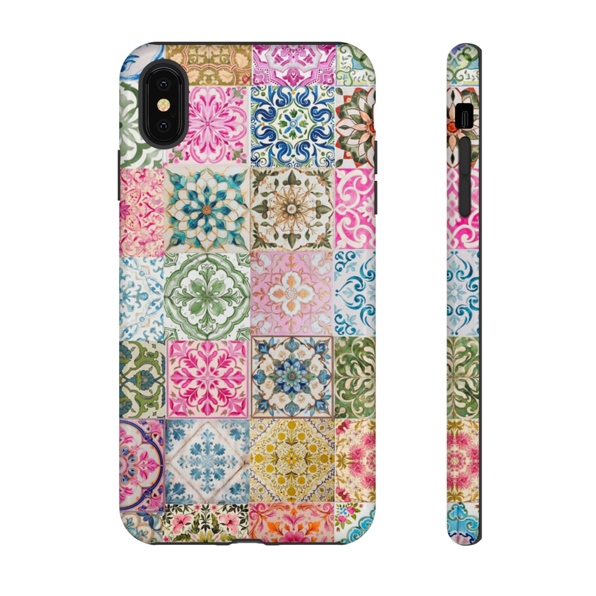 Vintage Mosaic Tile Graphic Tough Phone Cases