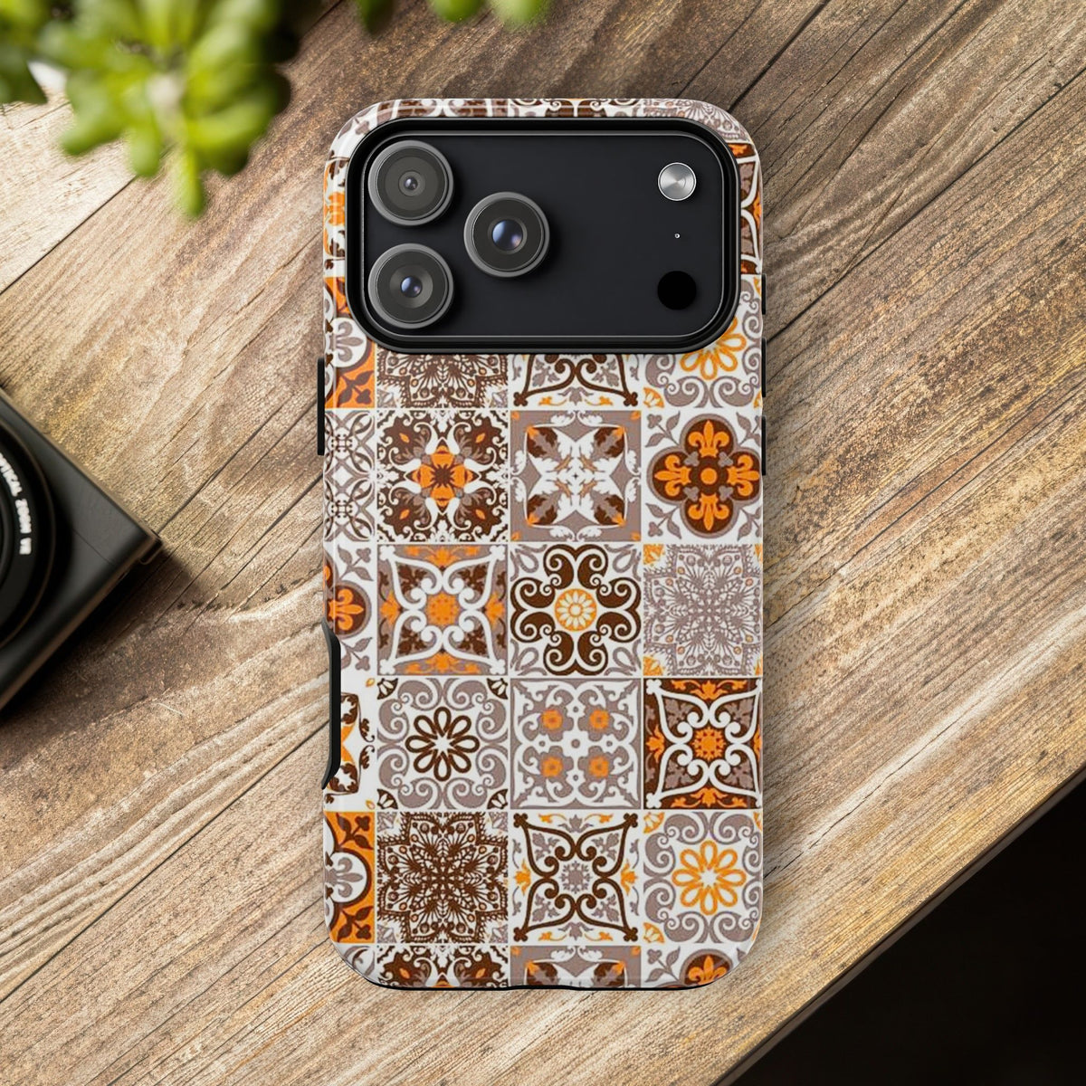Vintage Mosaic Tile Graphic Tough Phone Cases