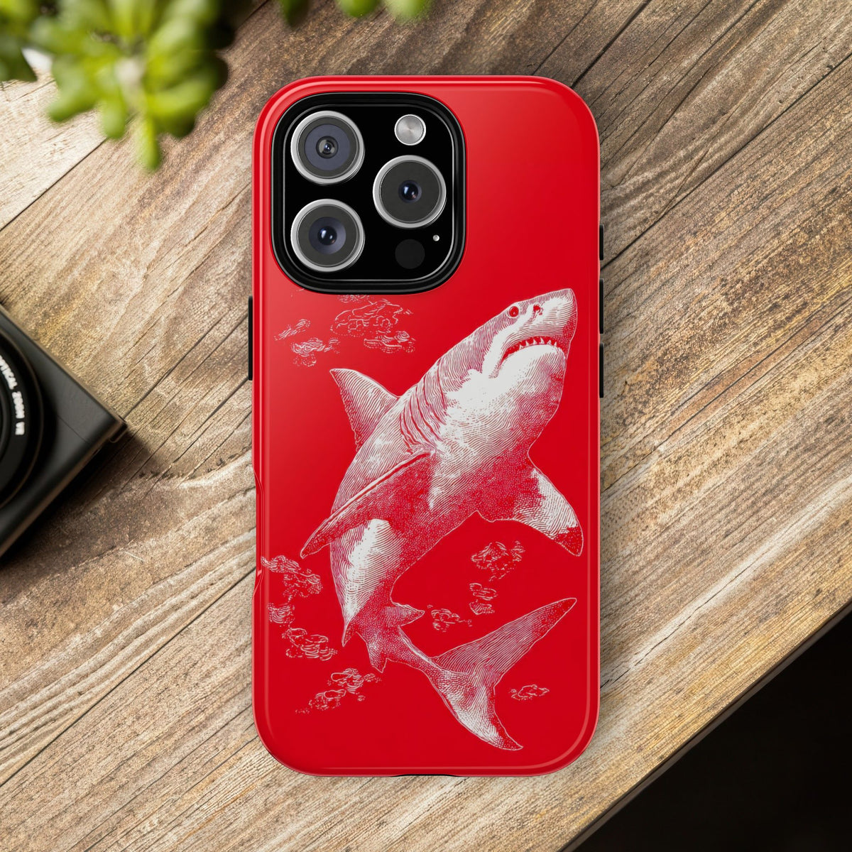 The Shark - Etching Style Series Graphic Tough Phone Cases