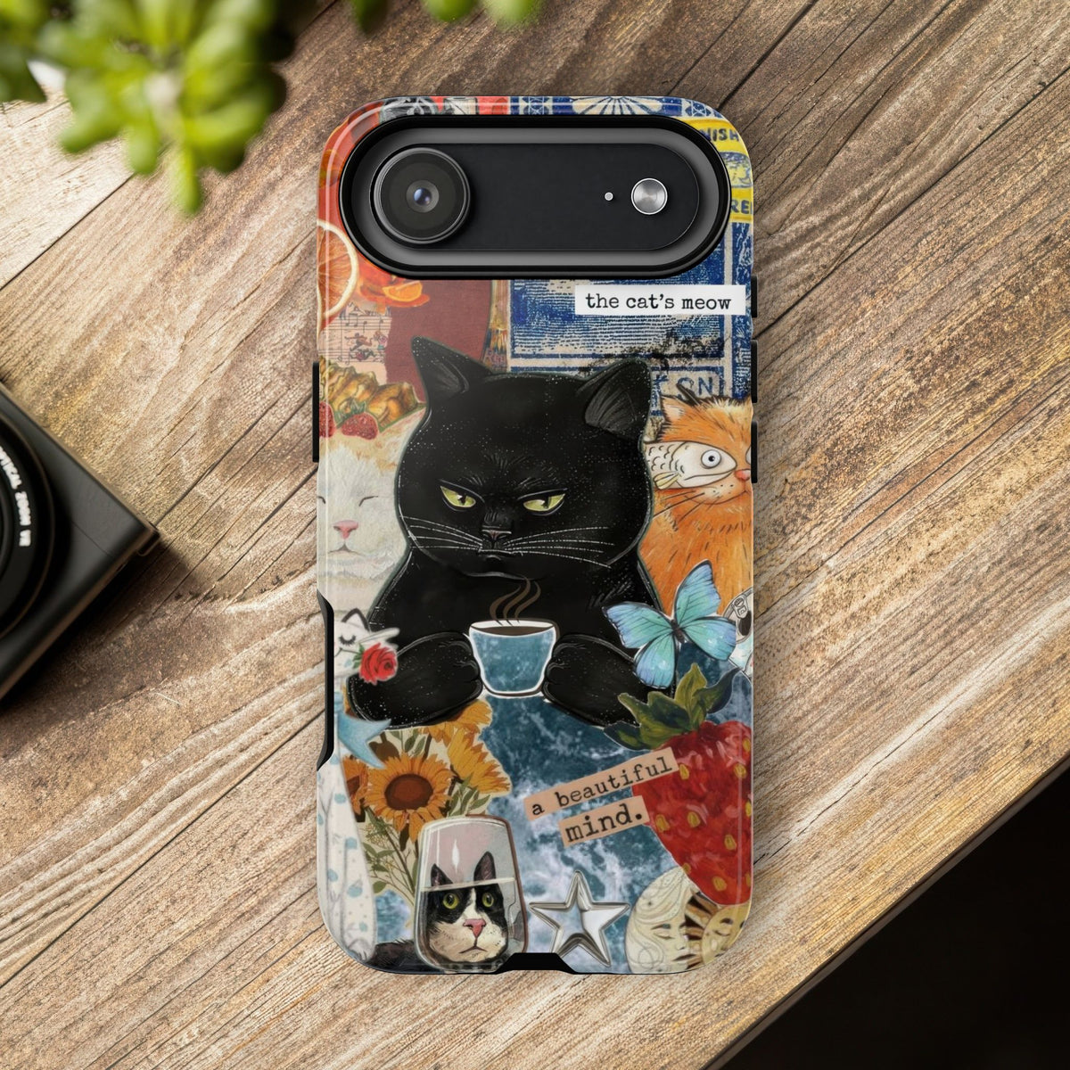 Aesthetic Cats Case - Vintage Kitty Graphic Tough Phone Cases