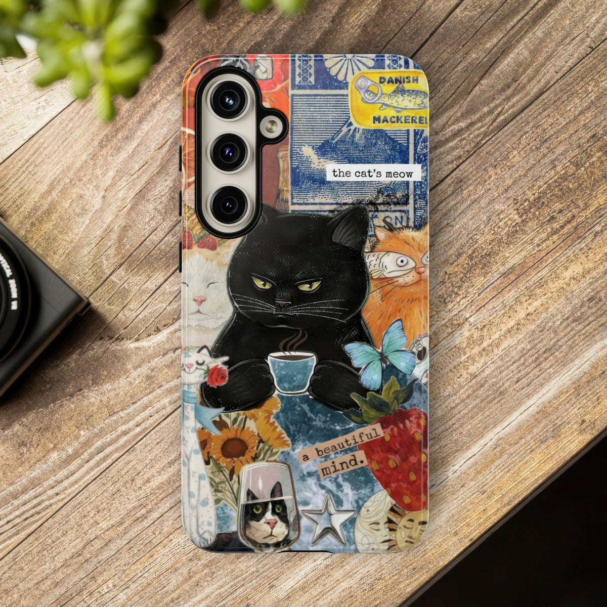 Aesthetic Cats Case - Vintage Kitty Graphic Tough Phone Cases