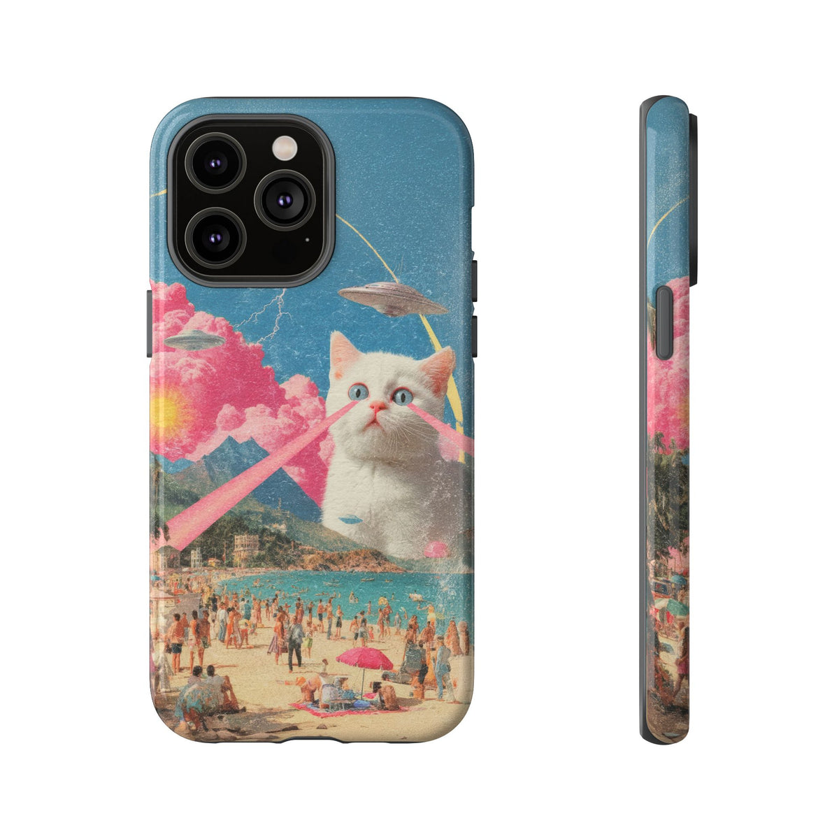 Vintage Alien UFO Graphic Tough Phone Cases