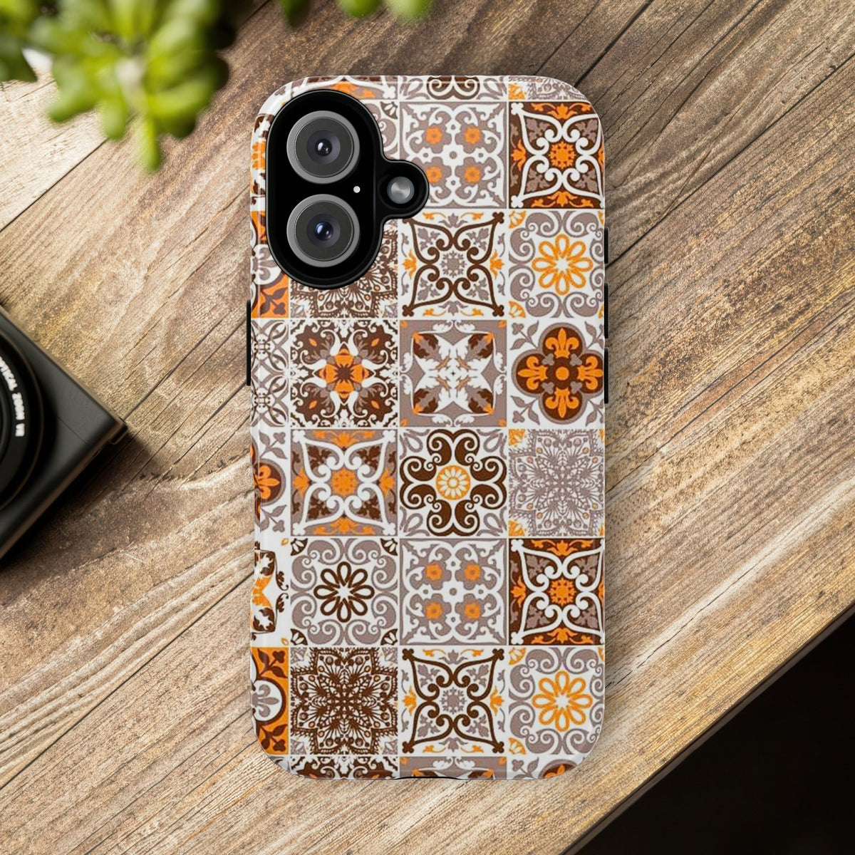 Vintage Mosaic Tile Graphic Tough Phone Cases