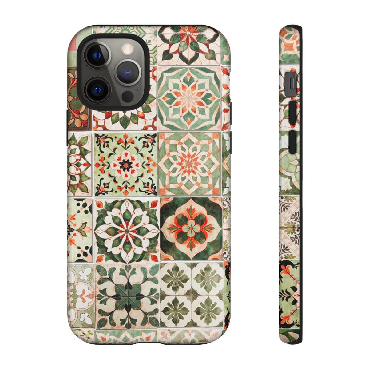 Vintage Mosaic Tile Graphic Tough Phone Cases