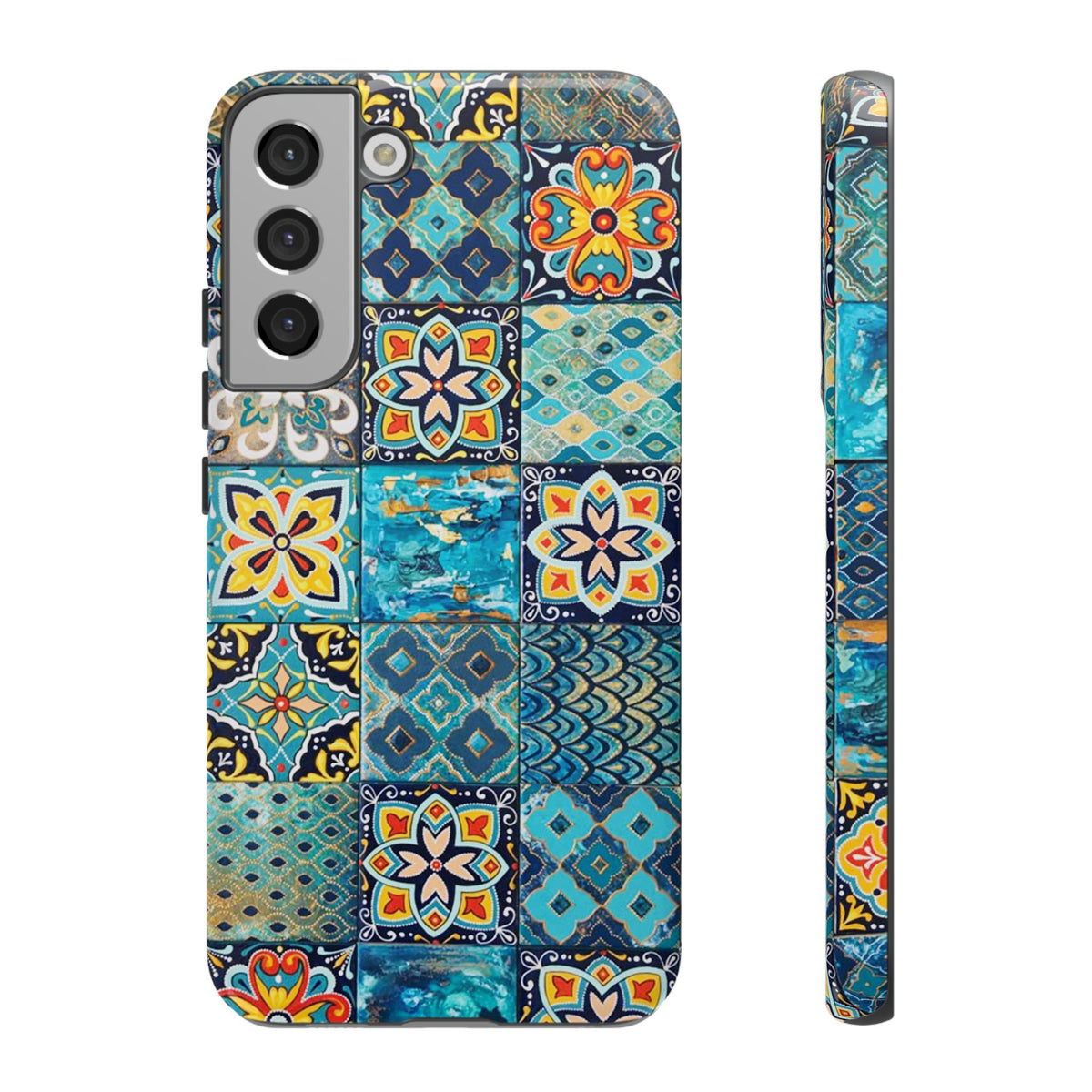 Vintage Mosaic Tile Graphic Tough Phone Cases