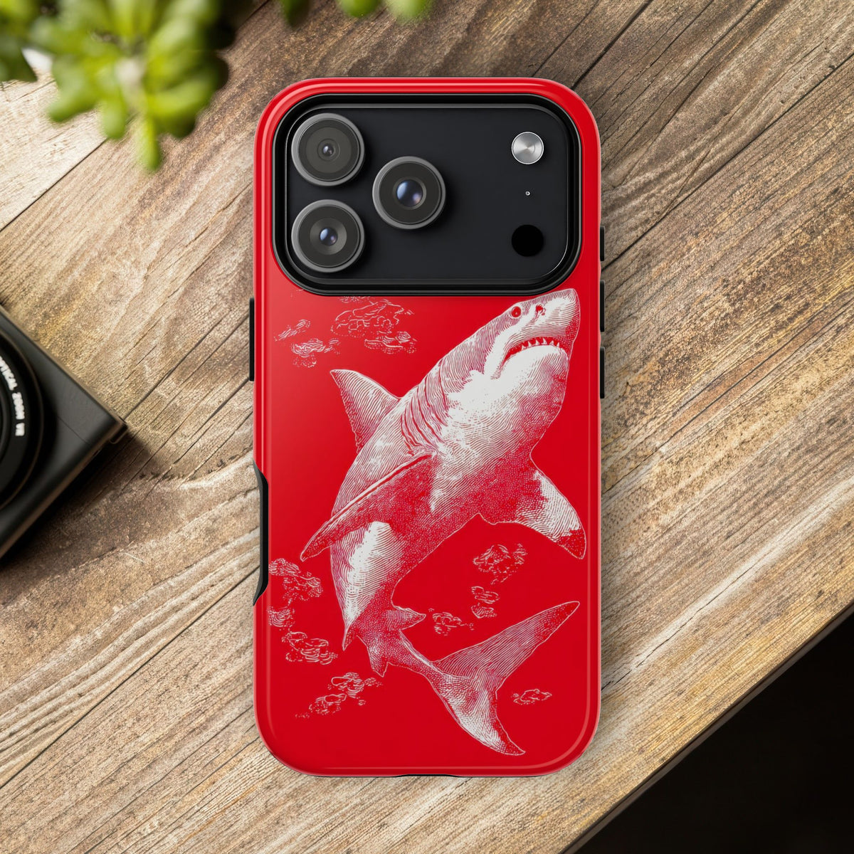 The Shark - Etching Style Series Graphic Tough Phone Cases