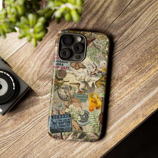 Aesthetic Dinosaur Case - Vintage Jurassic World Graphic Tough Phone Cases