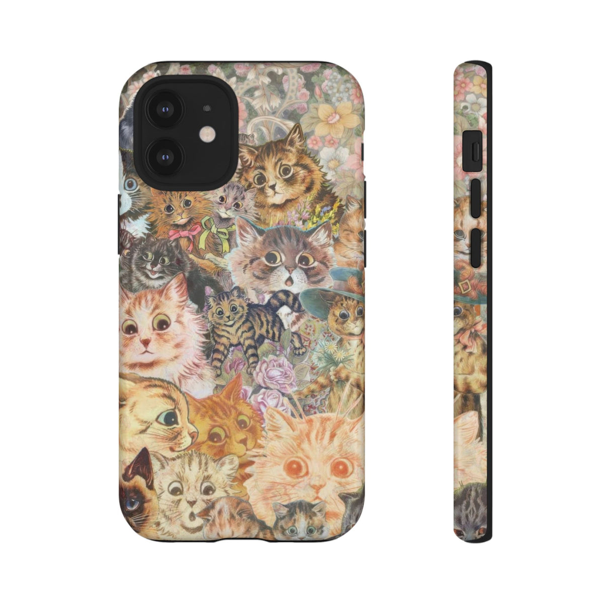 Aesthetic Cats Case - Vintage Kitty Graphic Tough Phone Cases