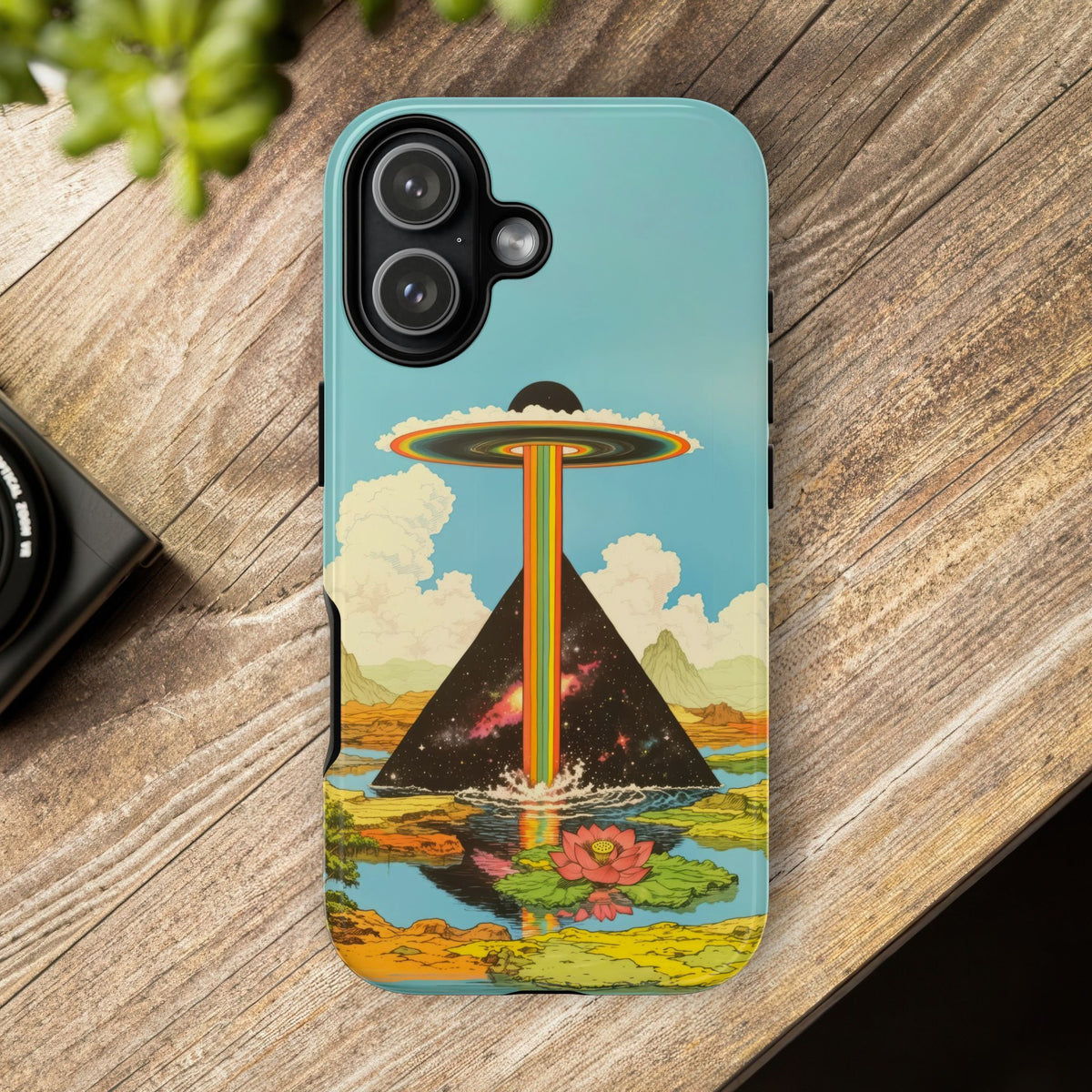 Vintage Alien UFO Graphic Tough Phone Cases