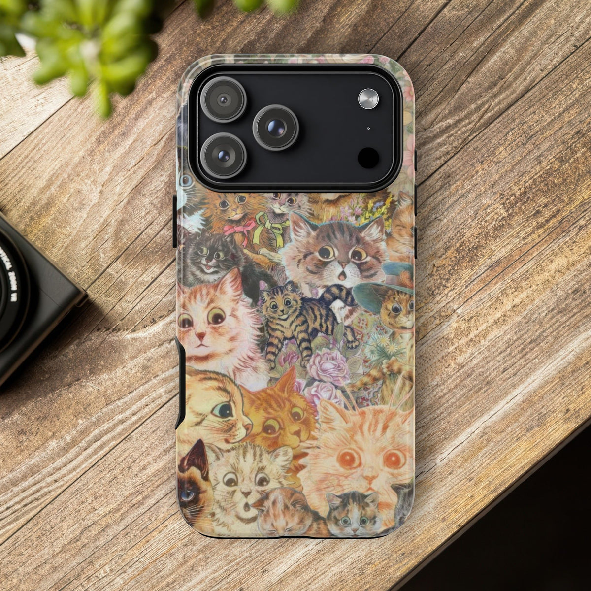 Aesthetic Cats Case - Vintage Kitty Graphic Tough Phone Cases