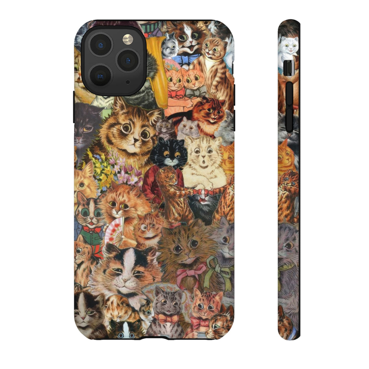 Aesthetic Cats Case - Vintage Kitty Graphic Tough Phone Cases