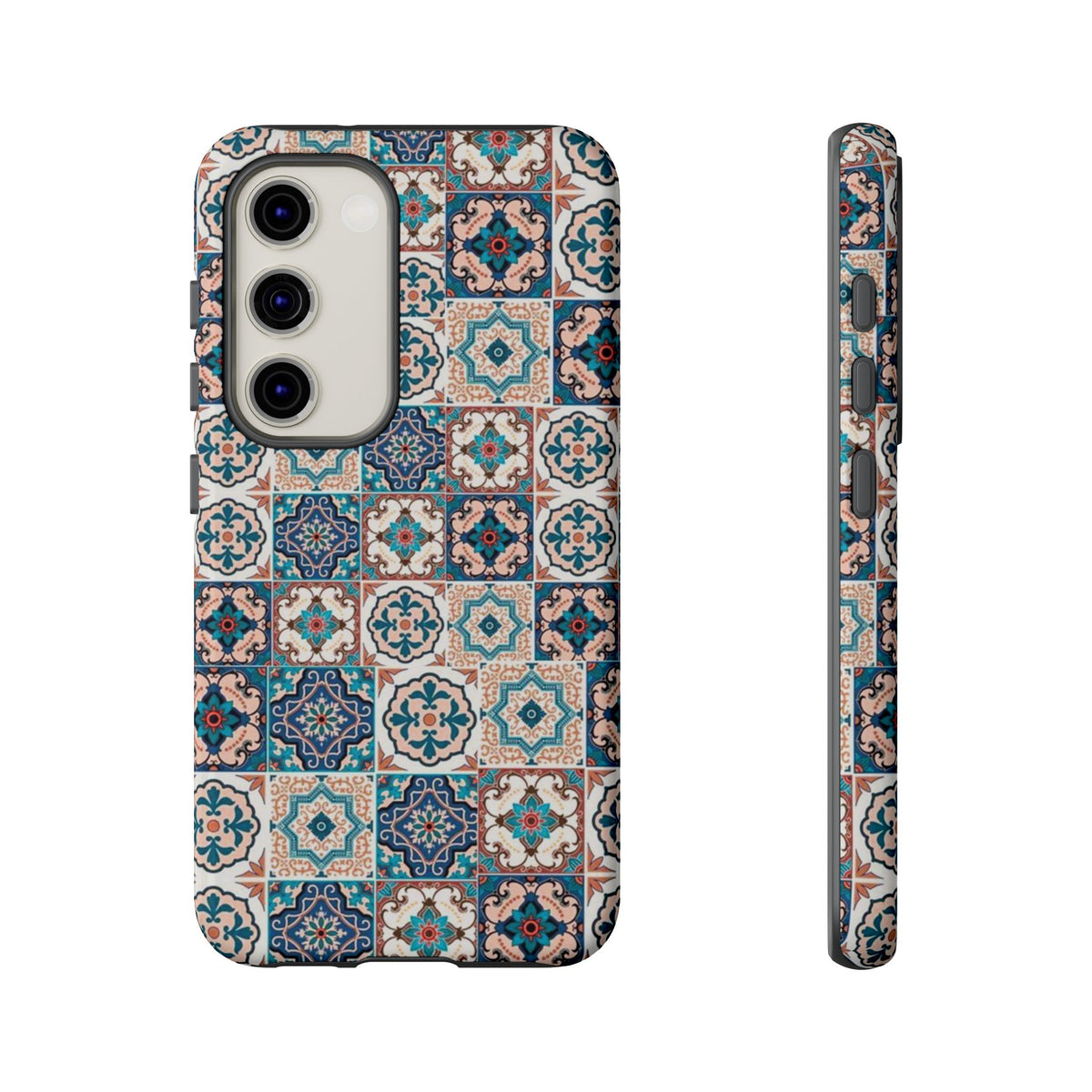 Vintage Mosaic Tile Graphic Tough Phone Cases