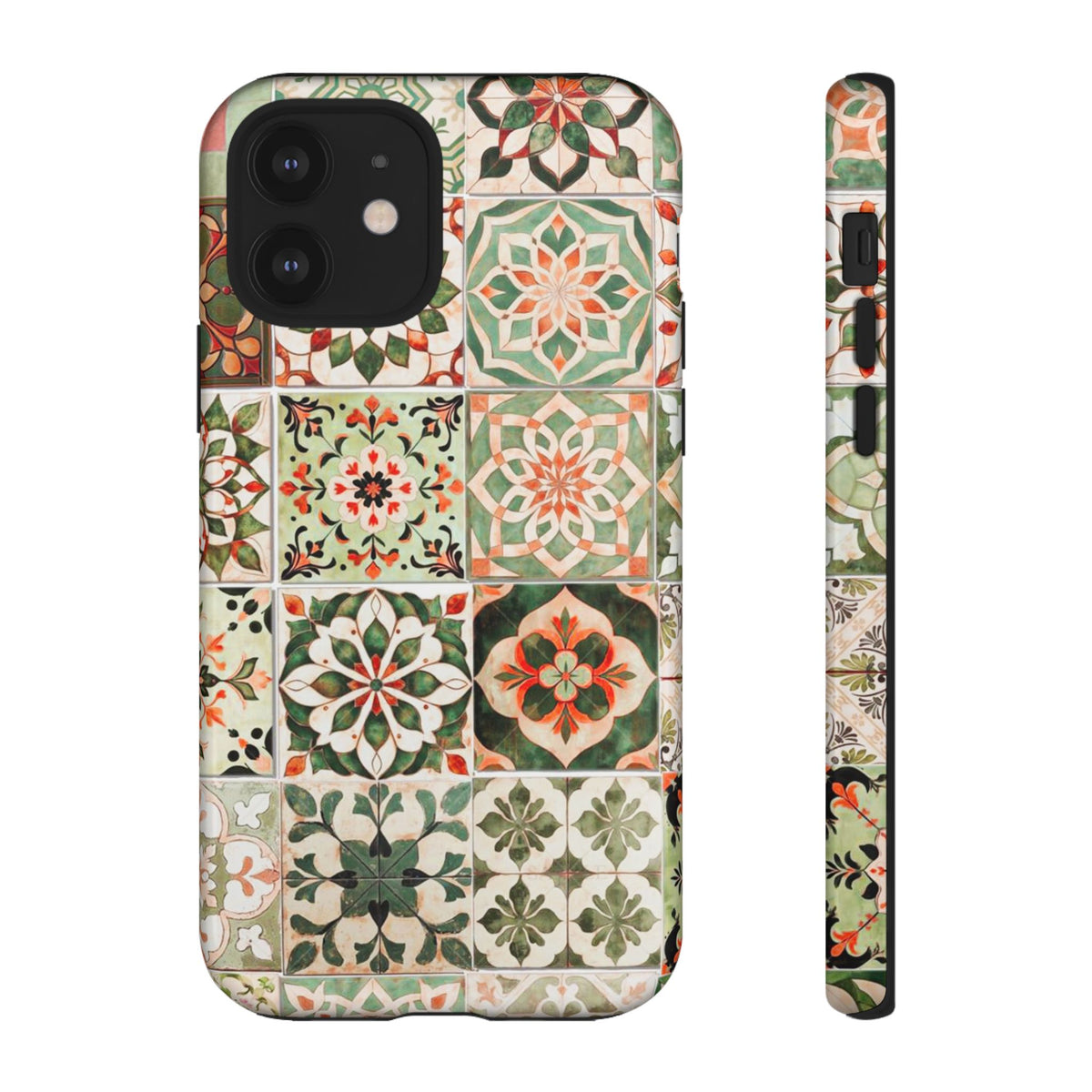 Vintage Mosaic Tile Graphic Tough Phone Cases