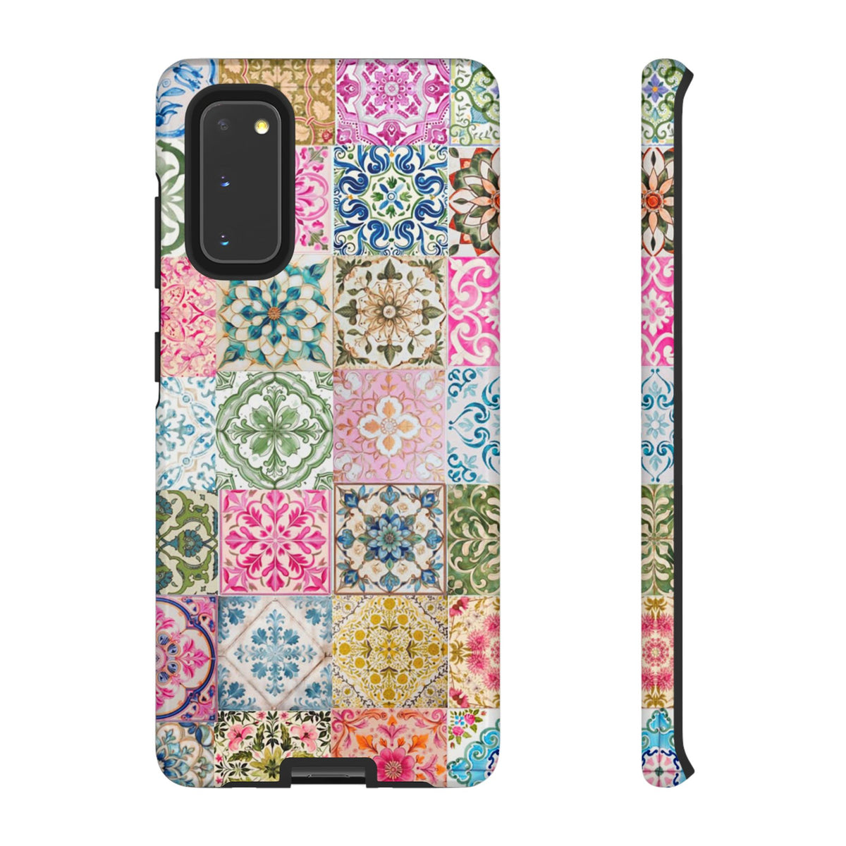 Vintage Mosaic Tile Graphic Tough Phone Cases