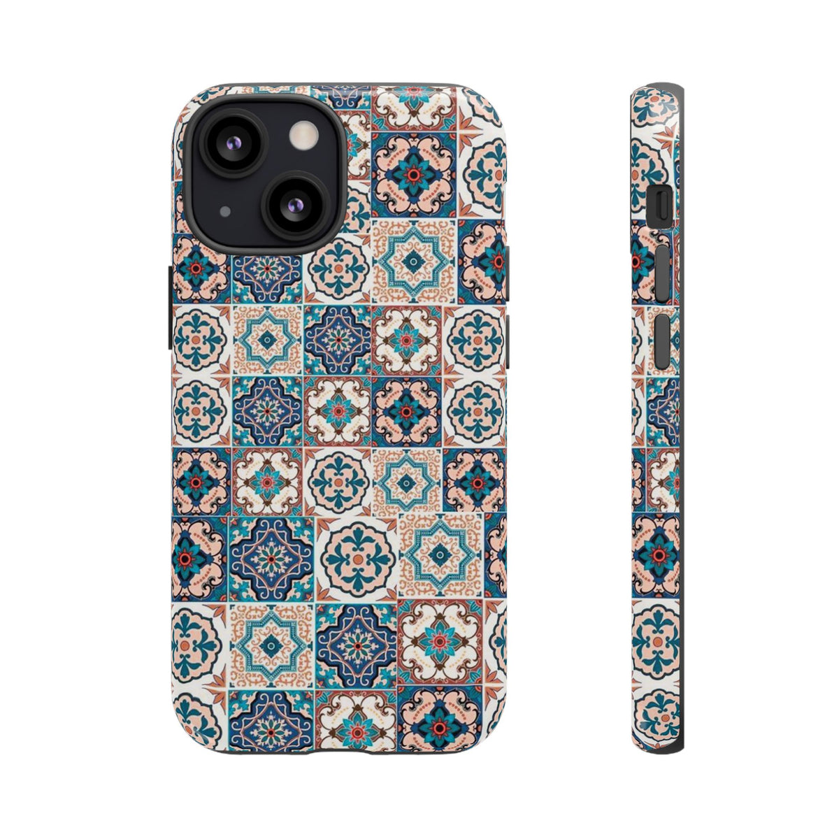 Vintage Mosaic Tile Graphic Tough Phone Cases