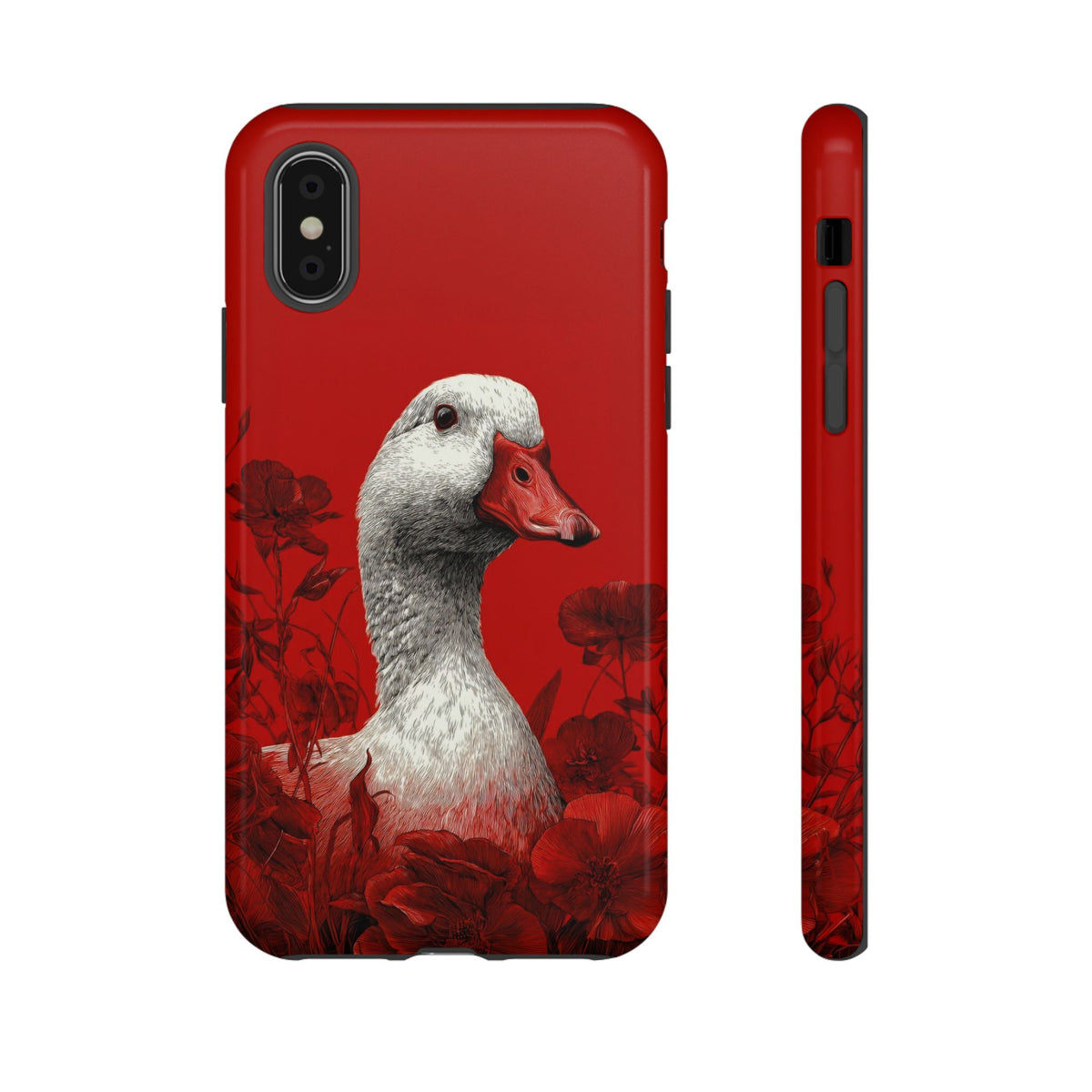The Goose - Etching Style Series Graphic Tough Phone Cases