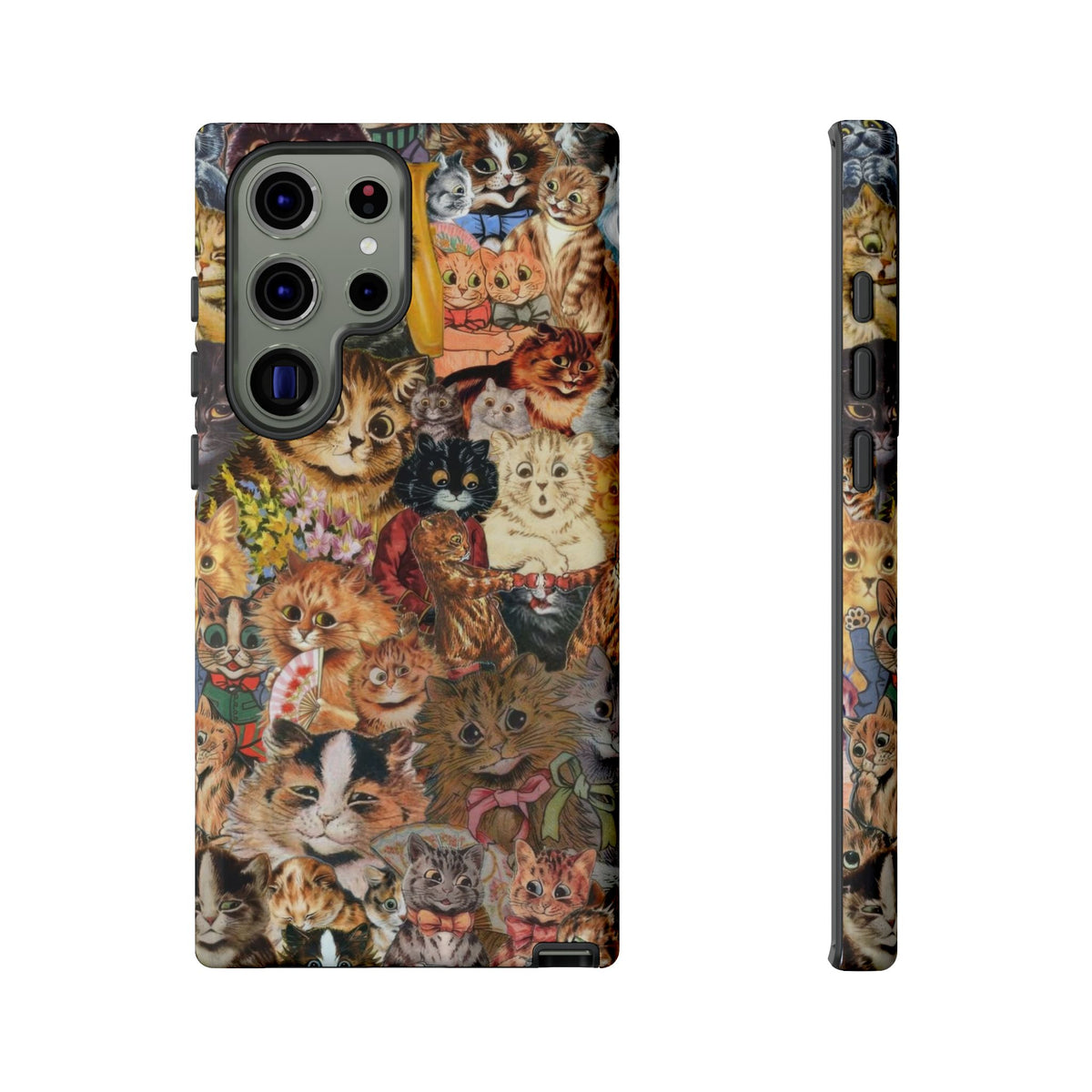Aesthetic Cats Case - Vintage Kitty Graphic Tough Phone Cases